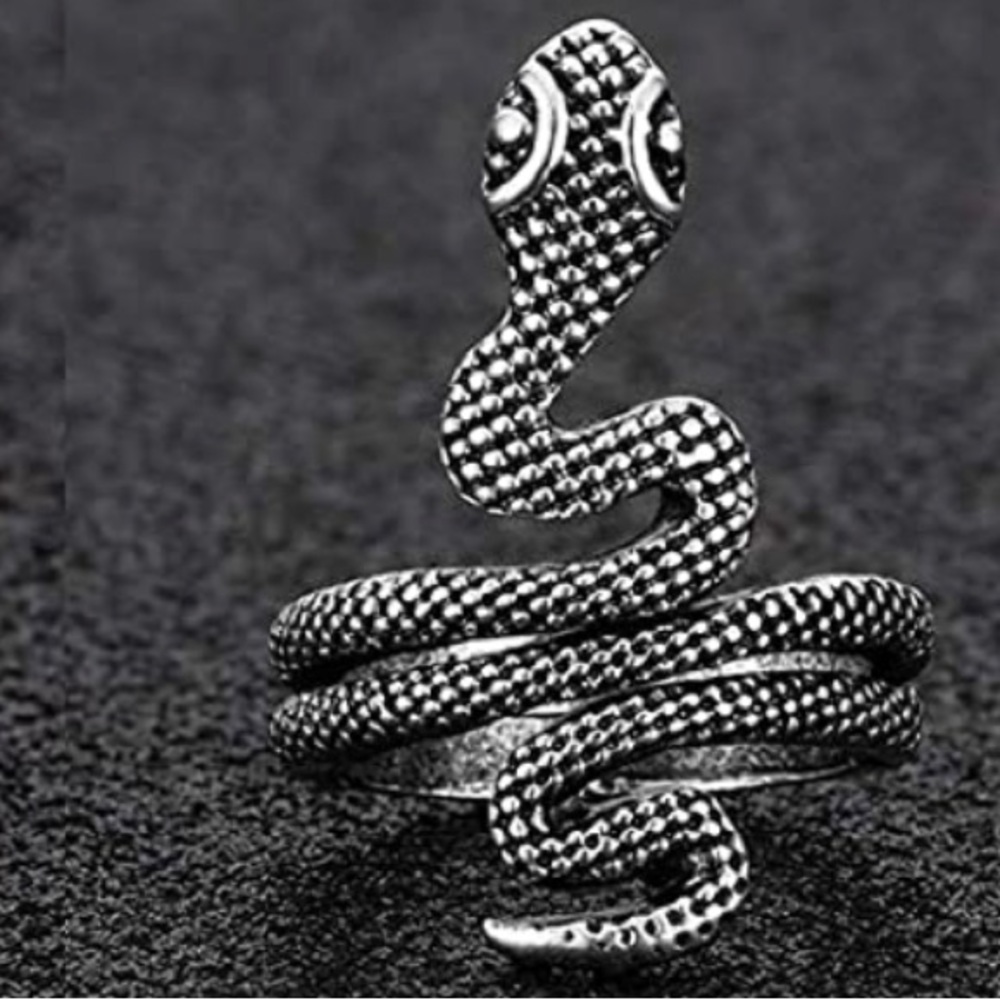 Stainless Steel Adj Snake Ring